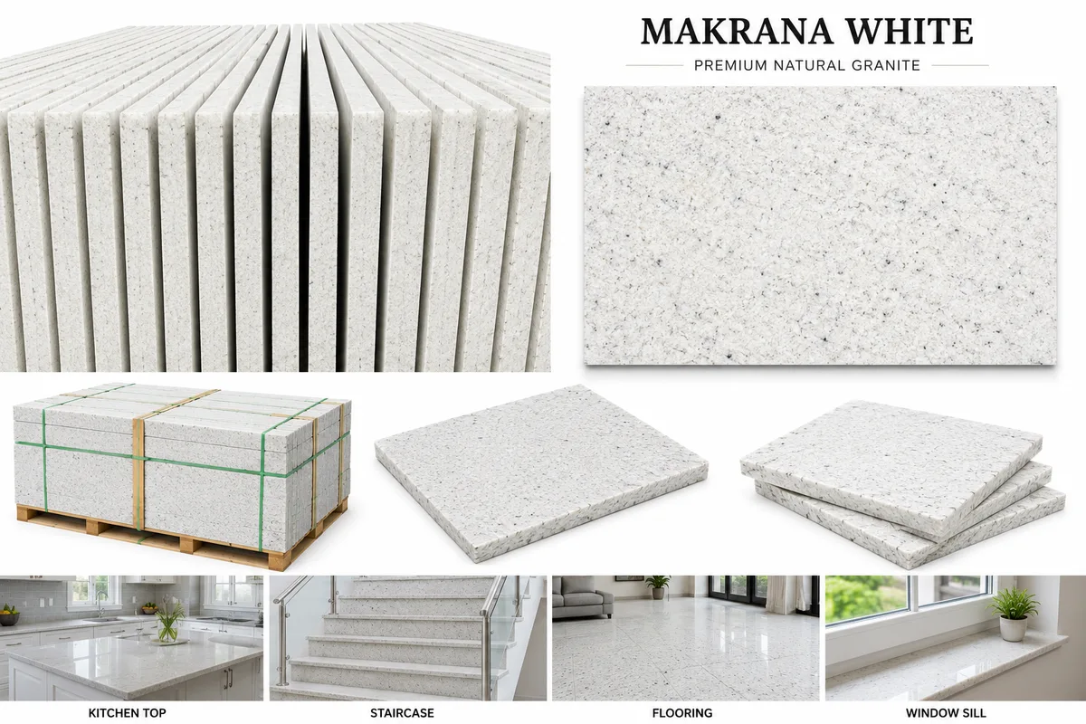 Makrana White stone slab